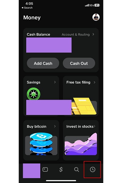 cash app transactions