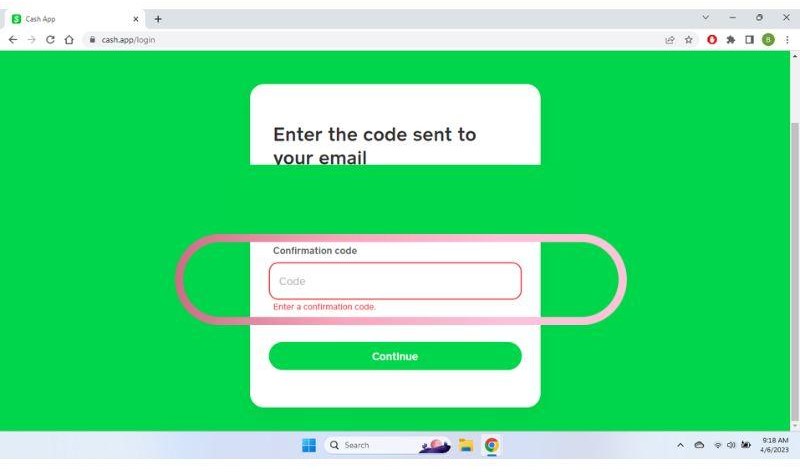 logging in cash app my pc