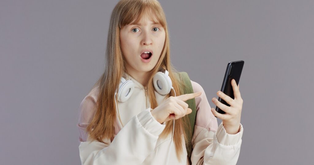 surprised mobile