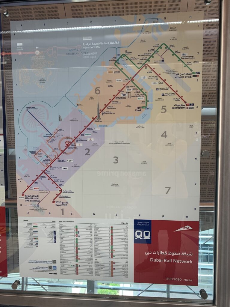 dubai metro map