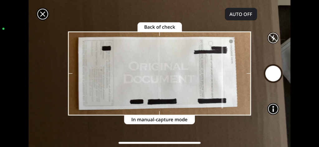 back of the check chase app