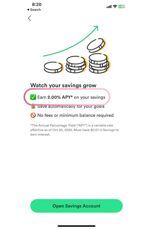 digital savings account