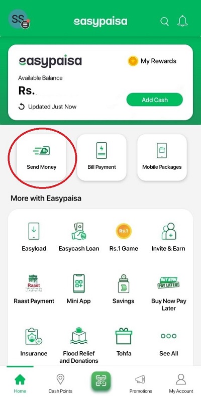 easypaisa send money