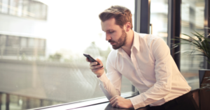 mobile app while in the office