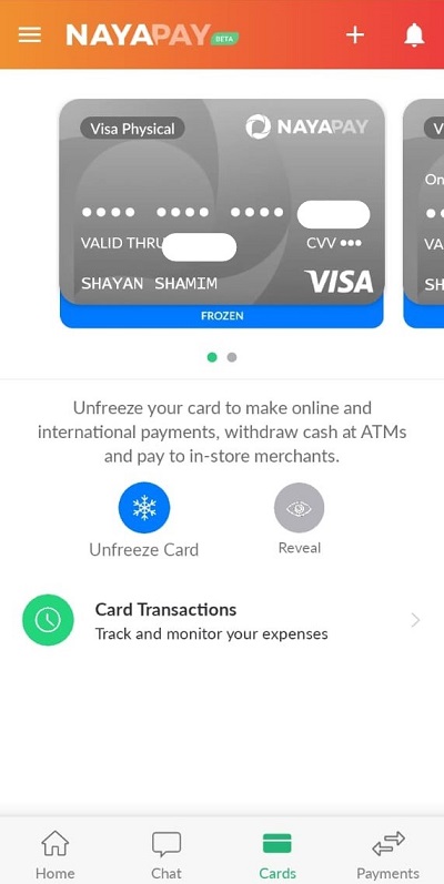 nayapay cards